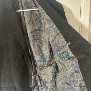 Ralph Lauren XL black blazer coat corduroy jacket